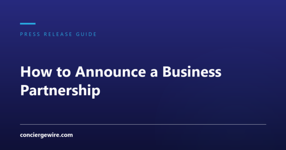 How to Announce a Business Partnership